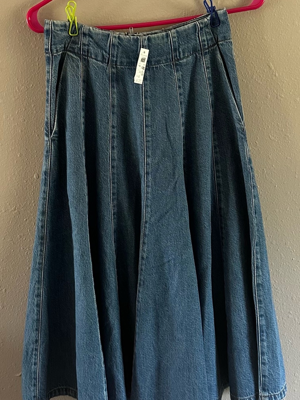 NWT Madewell Denim Circle Midi Skirt – Size 24